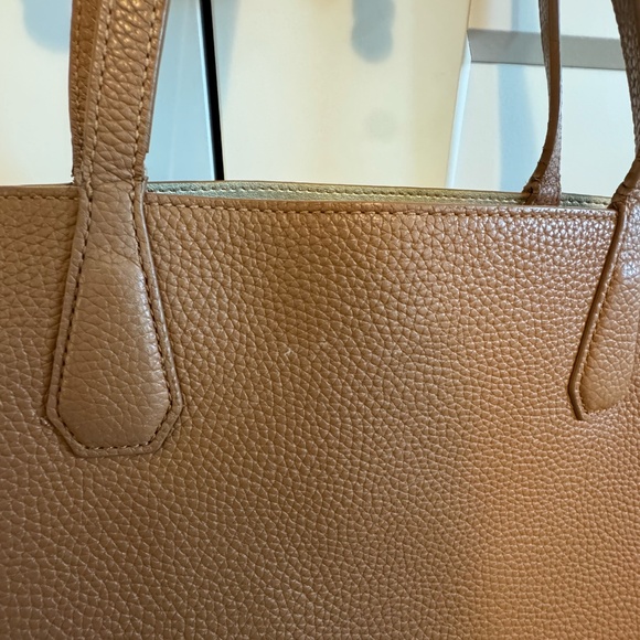 Tory Burch Robinson Tote | Cognac Leather with Gold Interior - Picture 8 of 8